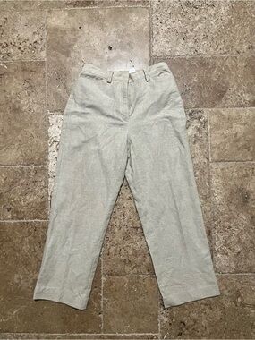 Liz Claiborne LizSport Beige Linen Pants